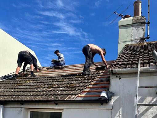 Peterborough Roofing Services 15 This is a photo of a roof being repaired in Peterborough. Installation carried out by Peterborough Roofing Services