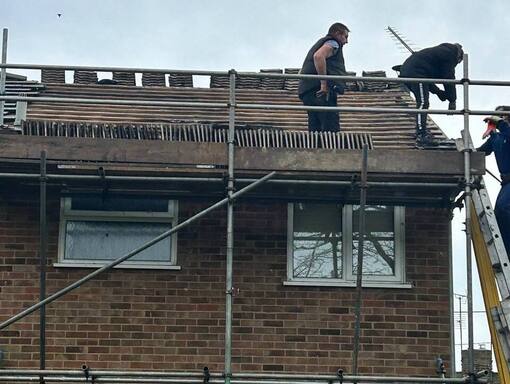Peterborough Roofing Services 19 This is a photo of a roof being repaired in Peterborough. Installation carried out by Peterborough Roofing Services