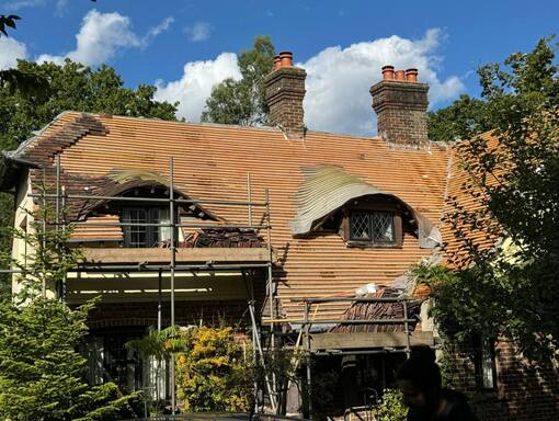 Peterborough Roofing Services 5 This is a photo of a roof being repaired in Peterborough. Installation carried out by Peterborough Roofing Services