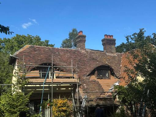Peterborough Roofing Services 6 This is a photo of a roof being repaired in Peterborough. Installation carried out by Peterborough Roofing Services
