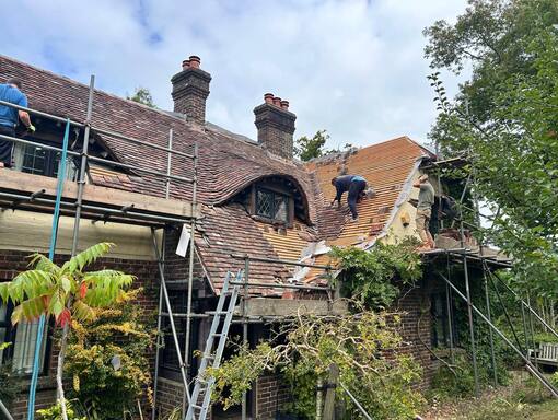 Peterborough Roofing Services 9 This is a photo of a roof being repaired in Peterborough. Installation carried out by Peterborough Roofing Services